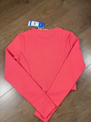 💥 adidas Originals ribbed cropped top - Orange - UK 10 - Free Shipping ✅ - Picture 7 of 16
