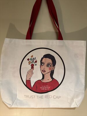 Thayers Market Tote Bag White Shopping Grocery Natural Remedies Brand NEW