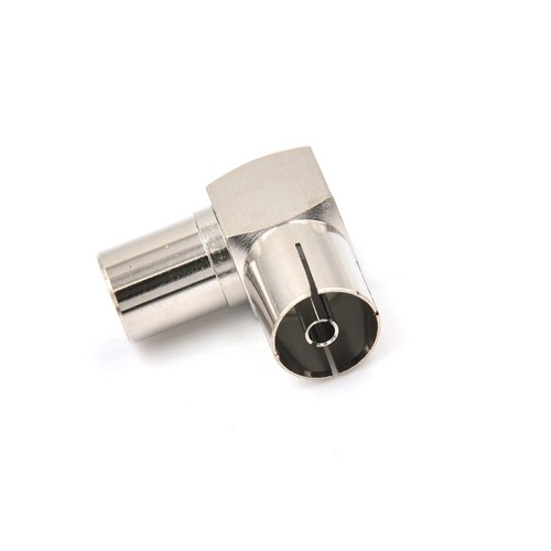 90 Degree Angled TV Aerial Cable Connector RF Coaxial F Female to Male Plug - Picture 5 of 5