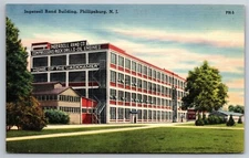 Ingersoll Rand Co Jackhammer Compressors Phillipsburg NJ Linen Postcard P8