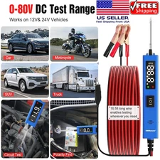 Auto Digital Power Probe Circuit Electrical Tester Test Lead Device System 0-80V