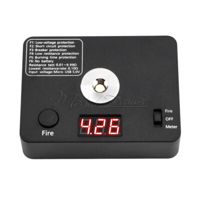 521 TAB Mini V3 Coil Burning Measure V3 Ohm Resistance Tester LED Display Screen