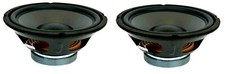 New Pair (2) 10" Inch Ultra Low Frequency Bass Sub Woofer 8 Ohm Home Speaker