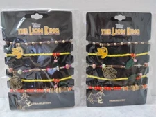 Lot of 2 Disney Presents The Lion King The Broadway Musical Bracelets Set Of 5