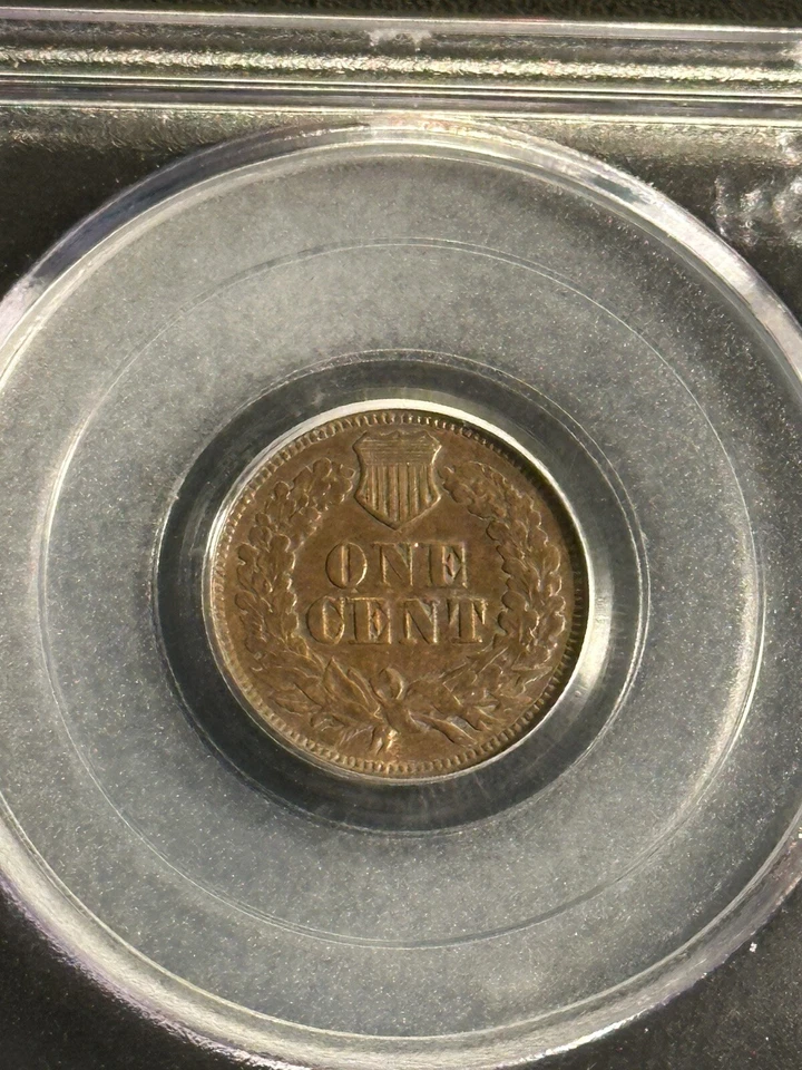 1868 Indian Cent DDO FS-101 S-1 PCGS XF45 CAC - Image 3 of 4