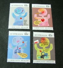 Australia Stamp Scott# 1170-1173 Community Health 1990 MNH Stock Picture H213