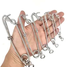10PCS Long Line Snap Clip Shark Clips Heavy Duty Fishing Snap Swivel Tuna Clip