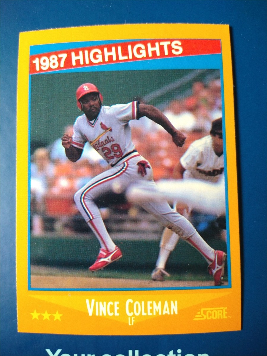 1988 Score Baseball Vince Coleman #652 St. Louis Cardinals | eBay