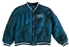 Vintage Original Marines Size 10 Forest Green Satin Kids Jacket Used