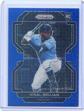 2022 PANINI PRIZM BLUE MOJO #/199 ROOKIE RC RAYS VIDAL BRUJAN NO. 252