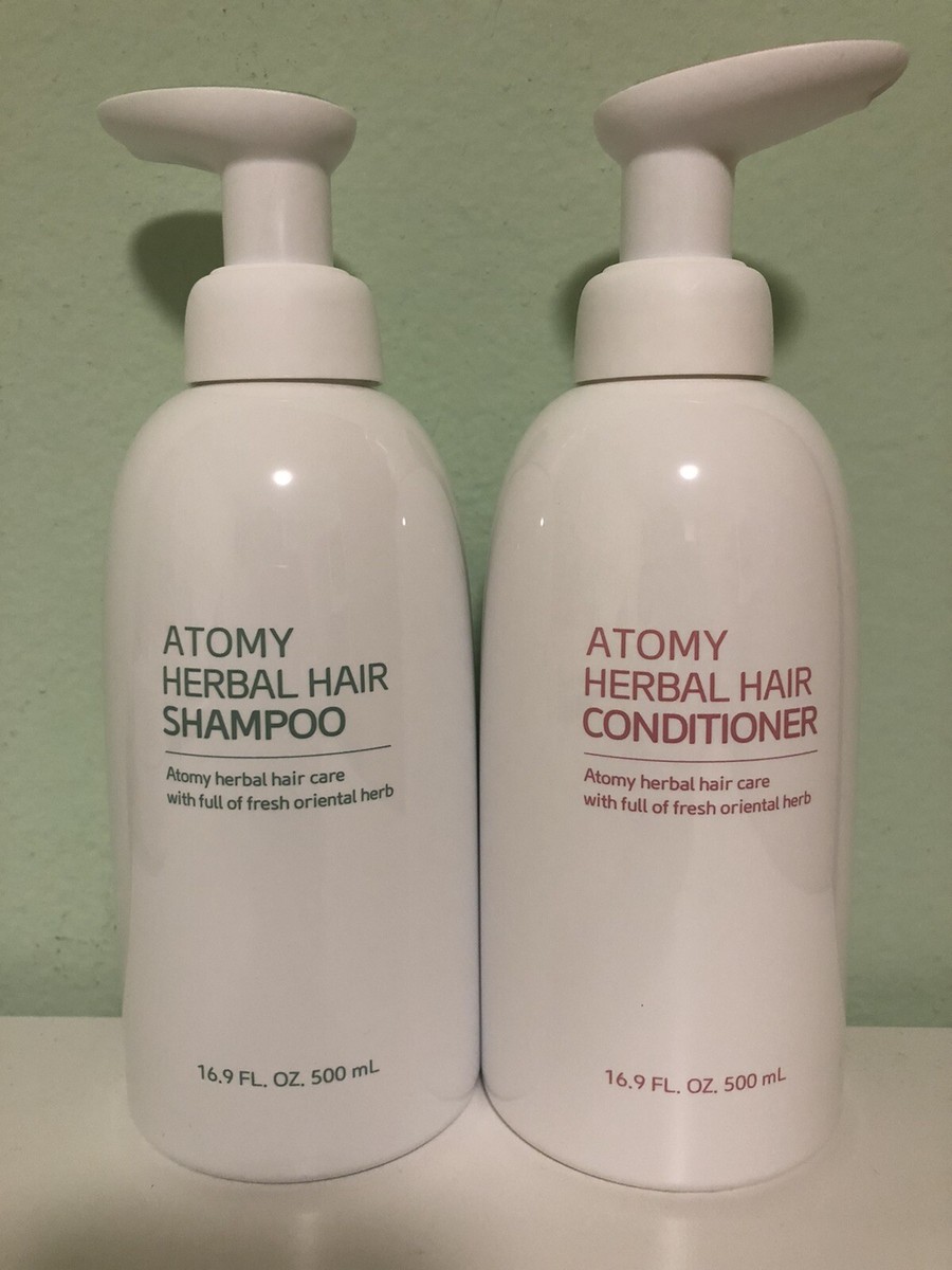 Korean atomy herbal hair shampoo and conditioner 16.9oz each NEW