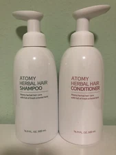 Korean atomy herbal hair shampoo and conditioner 16.9oz each NEW!