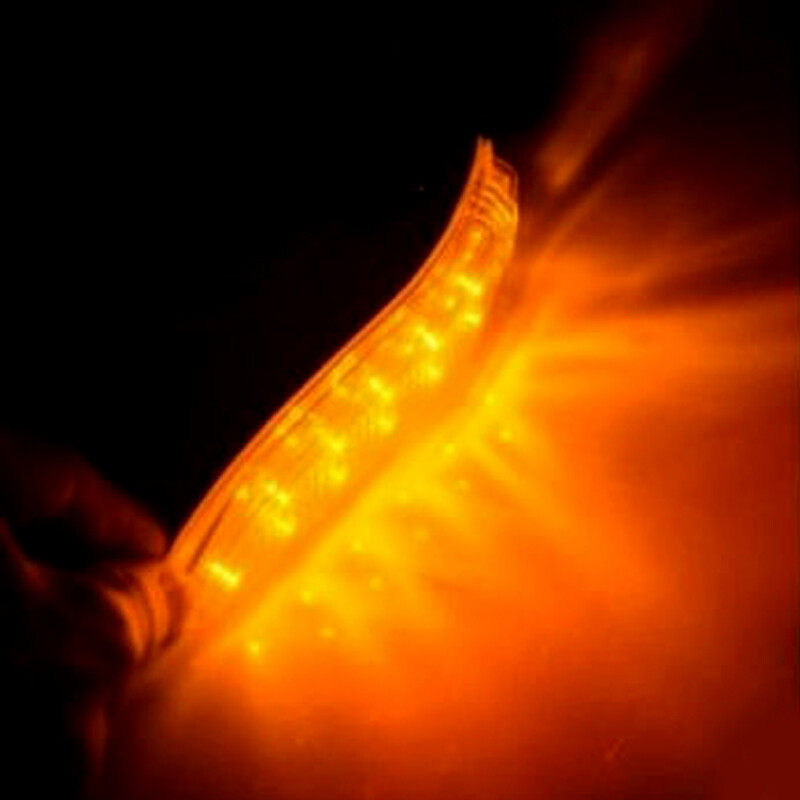 1Pair Refitted Car Auto Side Mirror Amber Indicator Soft Turn Signal