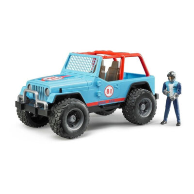 Bruder Jeep Cross Country Racer Blue w/ Driver