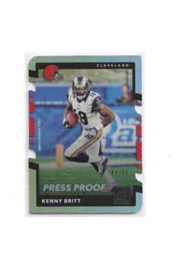 2017 Panini Donruss Kenny Britt PP Silver Die-Cut
