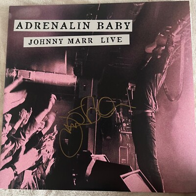 JOHNNY MARR ''ADRENALIN BABY'' SIGNIERT 1. PRESSE PINK NUMMERIERT VINYL LP NEU GEÖFFNET