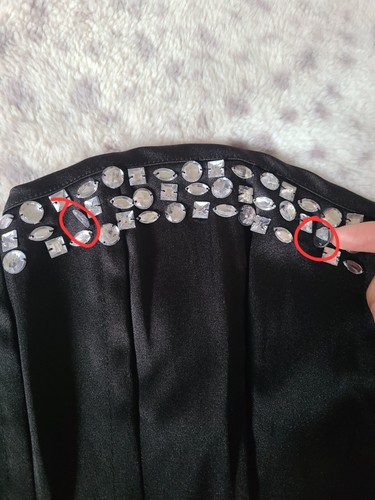 Charlotte Russe Black Rhinestone Bling Corset - Picture 6 of 7