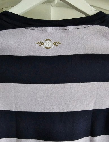 ⚜️ Tom Tailor ⚜️ Polo Team ⚜️ Langarm-Shirt ⚜️ Gr. 32/34 ⚜️ Lila /blau - Bild 4 von 5