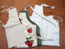 3 Full Kitchen Apron Man Woman Child size Lot