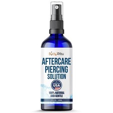 Piercing Aftercare Spray Saline Solution for Piercings Wound Wash Sterile Sa...