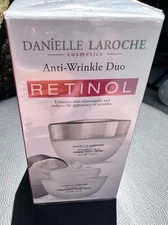 NEW DANIELLE LAROCHE Retinol Anti-Wrinkle Duo Day Night Cream, 1.69 oz each