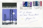 1964 FORTH BRIDGE PHOS. GREAT BRITAIN QE2 GPO FDC GLASGOW INDUSTRIAL SLOGAN PMK
