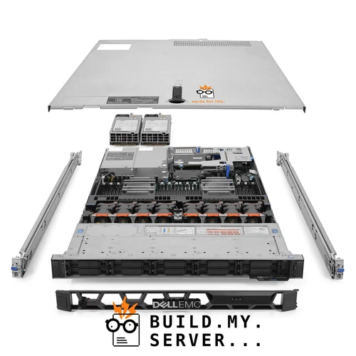 Dell PowerEdge R640 NVMe Server 2.60Ghz 8-Core 96GB RAM 2x 480GB SSD 8x Caddies