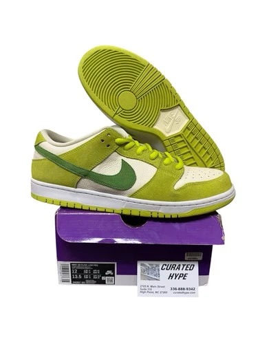 Nike SB Dunk Low Green Apple Size 12 US Mens Preowned Worn With Original Box