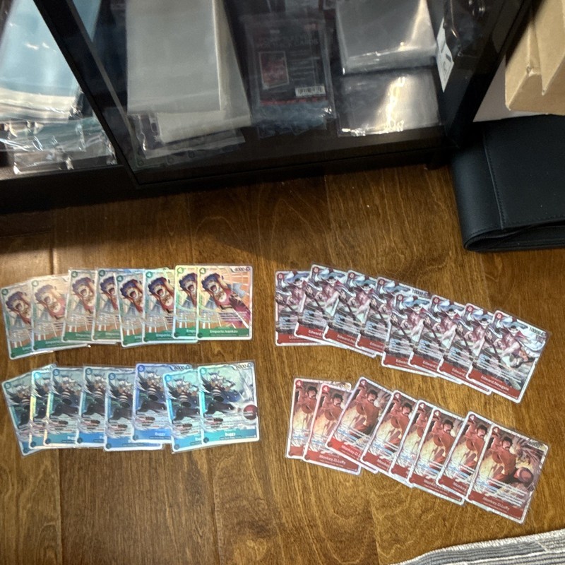 One piece THE TIME OF BATTLE OP16 sr lot of (32) ALL NEAR MINT 