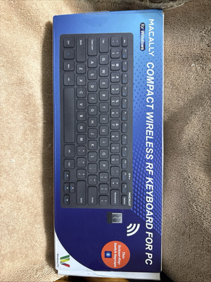 Macally for Windows Compact Wireless RF Keyboard for PC