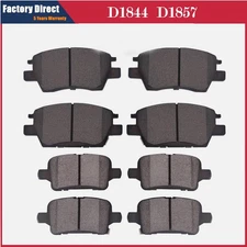 Front and Rear Ceramic Brake Pads Kit For Chevrolet Cruze Volt Bolt EUV LT EV
