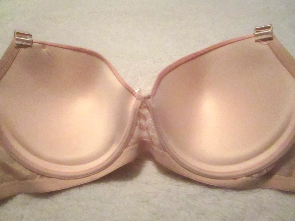 Angelina Peachy Pink Full Coverage Convertible Straps Underwire Bra -Size 42DD - Image 4 of 4
