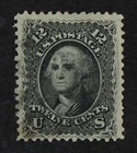CKStamps: US Stamps Collection Scott#90 12c Washington Used Tiny Thin