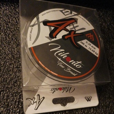 Mikado Geflochtne Nihonto Fine Braid # 0.20mm 16.60kg  300 m Black