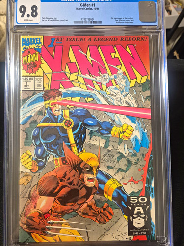 Marvel Comics X-Men #1 (1991) CGC 9.8 White Pages Claremont Cyclops/Wolv
