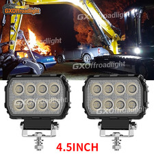 12-24v 200w Flood Beam 4 Powerful Led Work Light Fit Tractor Excavator Forklift