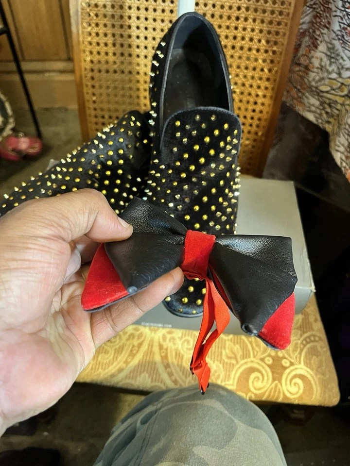 Pajarita de cuero Jumbo hecha a mano XL ajustable para hombre boda fiesta graduación nueva Foto 4 de 4