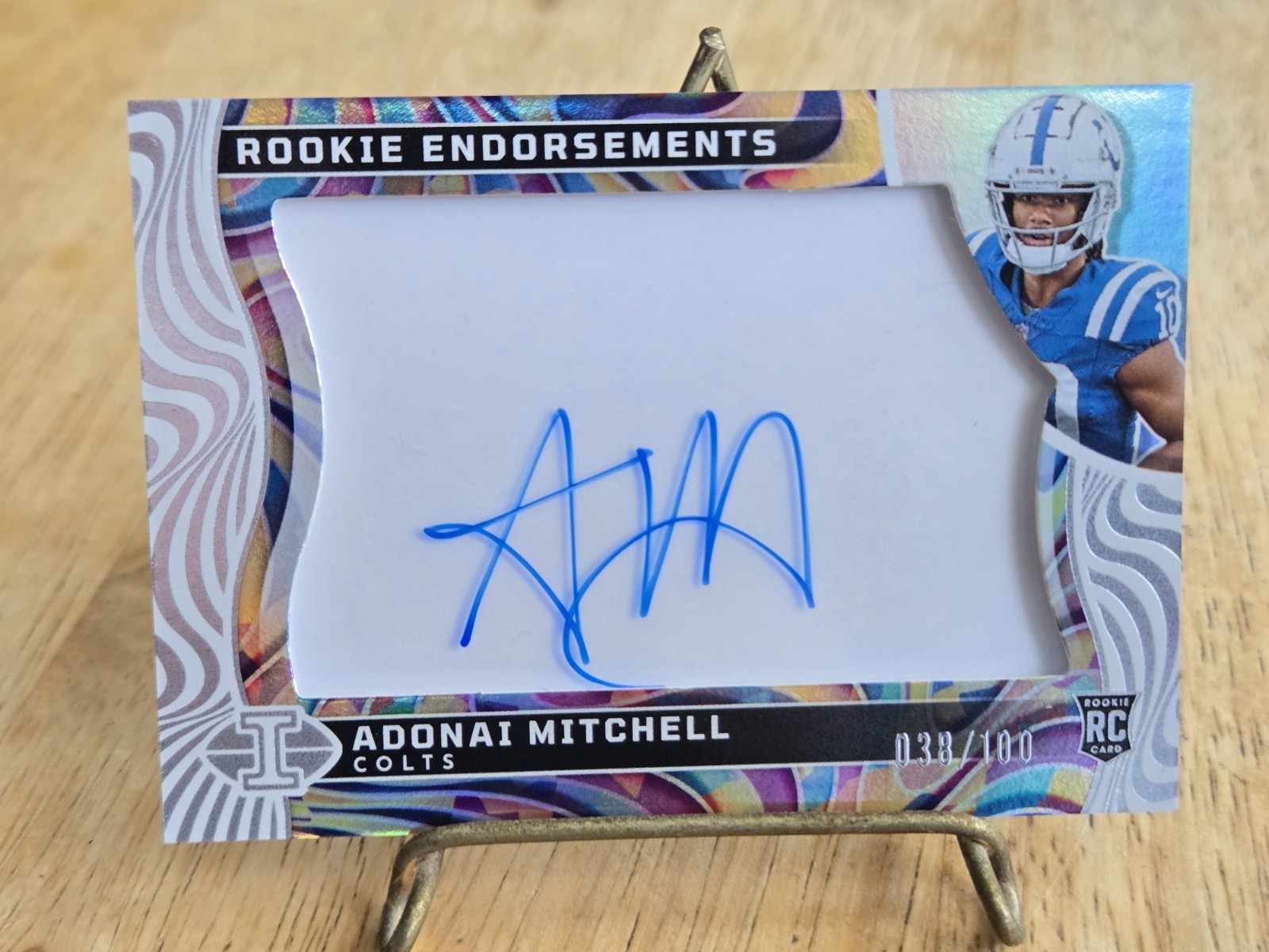 Adonai Mitchell Panini Rookies & Stars Rookie Exclusive #REAML Base