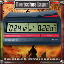 Digital-Schachuhr für Schach, Go & Xiangqi - 42 Zeitmodi, Turnieruhr
