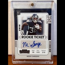 2021 Panini Contenders Rookie Ticket Mekhi Sargent Auto Tennessee Titans #235