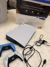 Sony PlayStation 5 825GB Digital Edition White Home Console with 2 Controllers