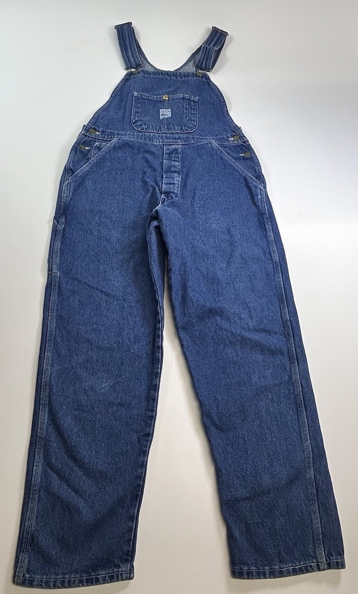 パンツ 90's POINTER BRAND Overalls USA Made Vintage Pointer Brand Overalls Mens 34x30 Blue Denim Bibs Workwear