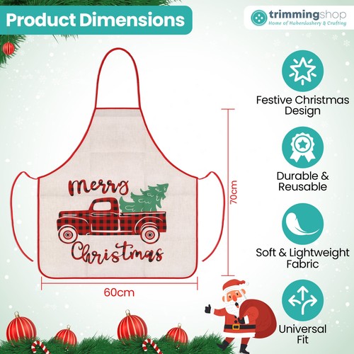 Christmas Adult Chef Apron Kitchen Cooking Baking Festive Fun Craft Xmas 2025 - Picture 21 of 37