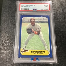 1986 Fleer Update #U-96 Bip Roberts RC PSA 9 MINT Low Pop SD Padres Reds Tigers