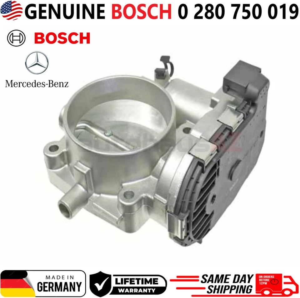 GENUINE BOSCH Throttle Body For 2001-2006 Mercedes-Benz, 0280750019, A1121410125 - Image 3 of 4