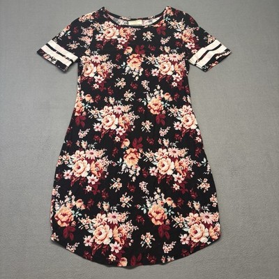 Bobbie Brooks Black Floral Women s Size Small Blouse