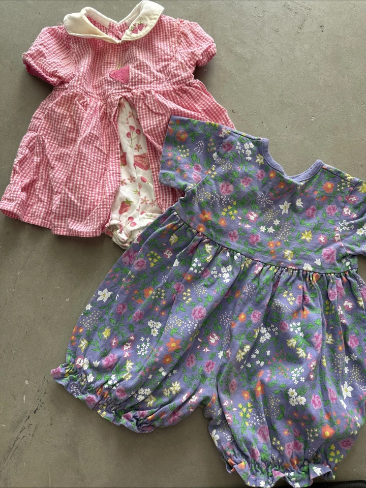 转售器捆绑包复古 Y2K 婴儿学步女孩连衫裤和连体裤 23 件 — 第 2/4 张图片