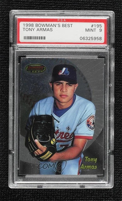 1998 Bowman's Best Tony Armas Jr #195 PSA 9 MINT Rookie RC