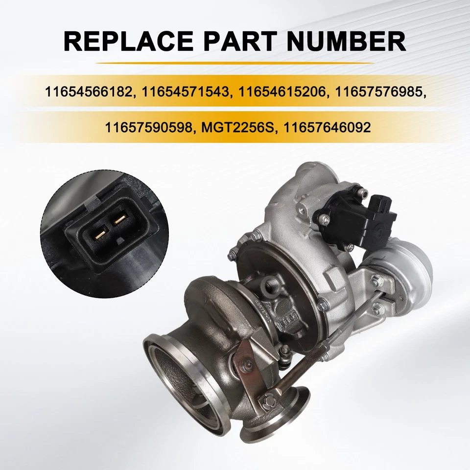 Nuevo par de turbocompresores para 09-13 BMW 550i 650i 750i X5 X6 4,4 L N63 Foto 3 de 4