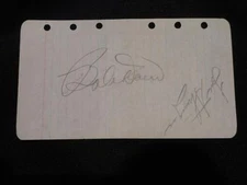 Boston Red Sox Bobby Doerr Lou Stringer Signed Autograph Vintage Album Page S13